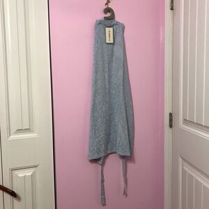 Morris & Co. Blue floral seasons in may Apron